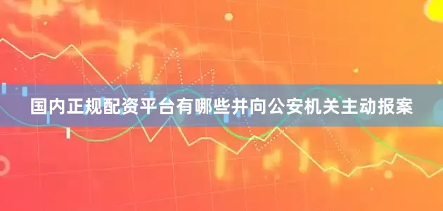 国内正规配资平台有哪些并向公安机关主动报案
