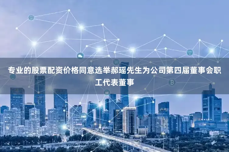 专业的股票配资价格同意选举郝瑶先生为公司第四届董事会职工代表董事